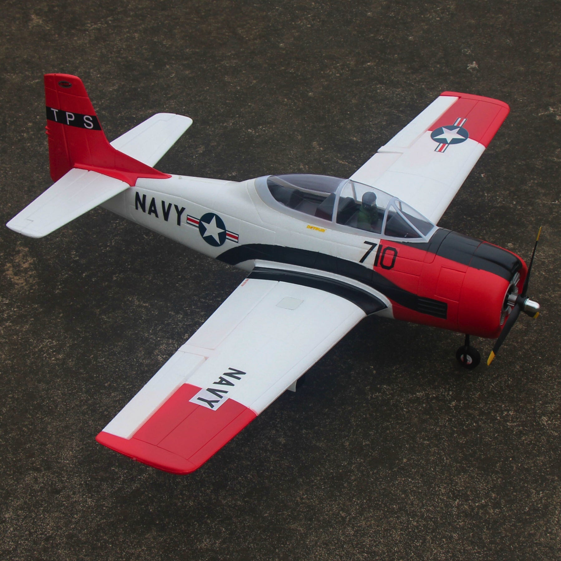Dynam T28 Trojan V2 Red 4S RC Remote Control Warbird Airplane 1300mm Wingspan w/ Flaps DY8940RD