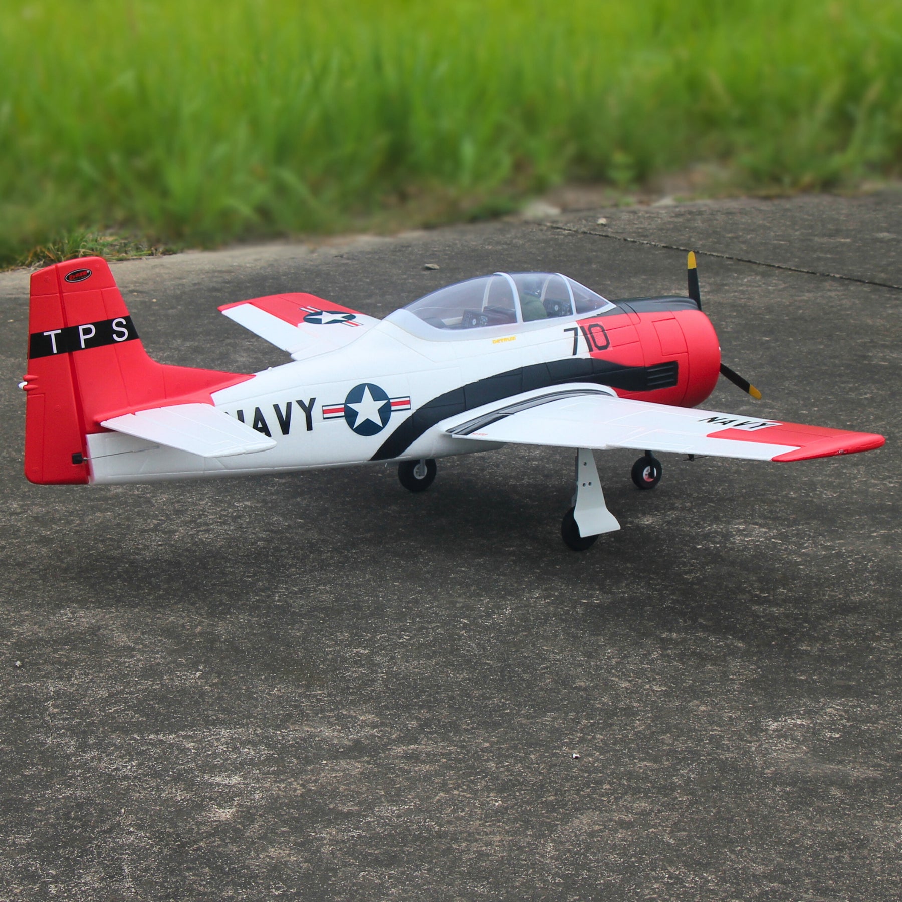 Dynam T28 Trojan V2 Red 4S RC Remote Control Warbird Airplane 1300mm Wingspan w/ Flaps DY8940RD