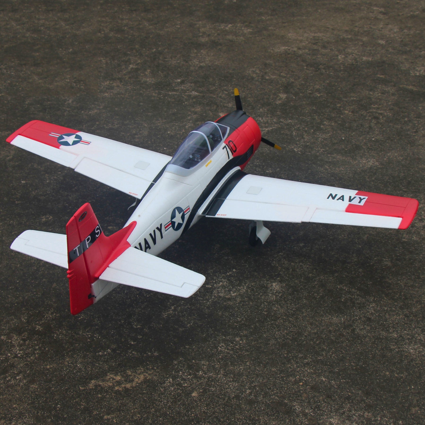 Dynam T28 Trojan V2 Red 4S RC Remote Control Warbird Airplane 1300mm Wingspan w/ Flaps DY8940RD