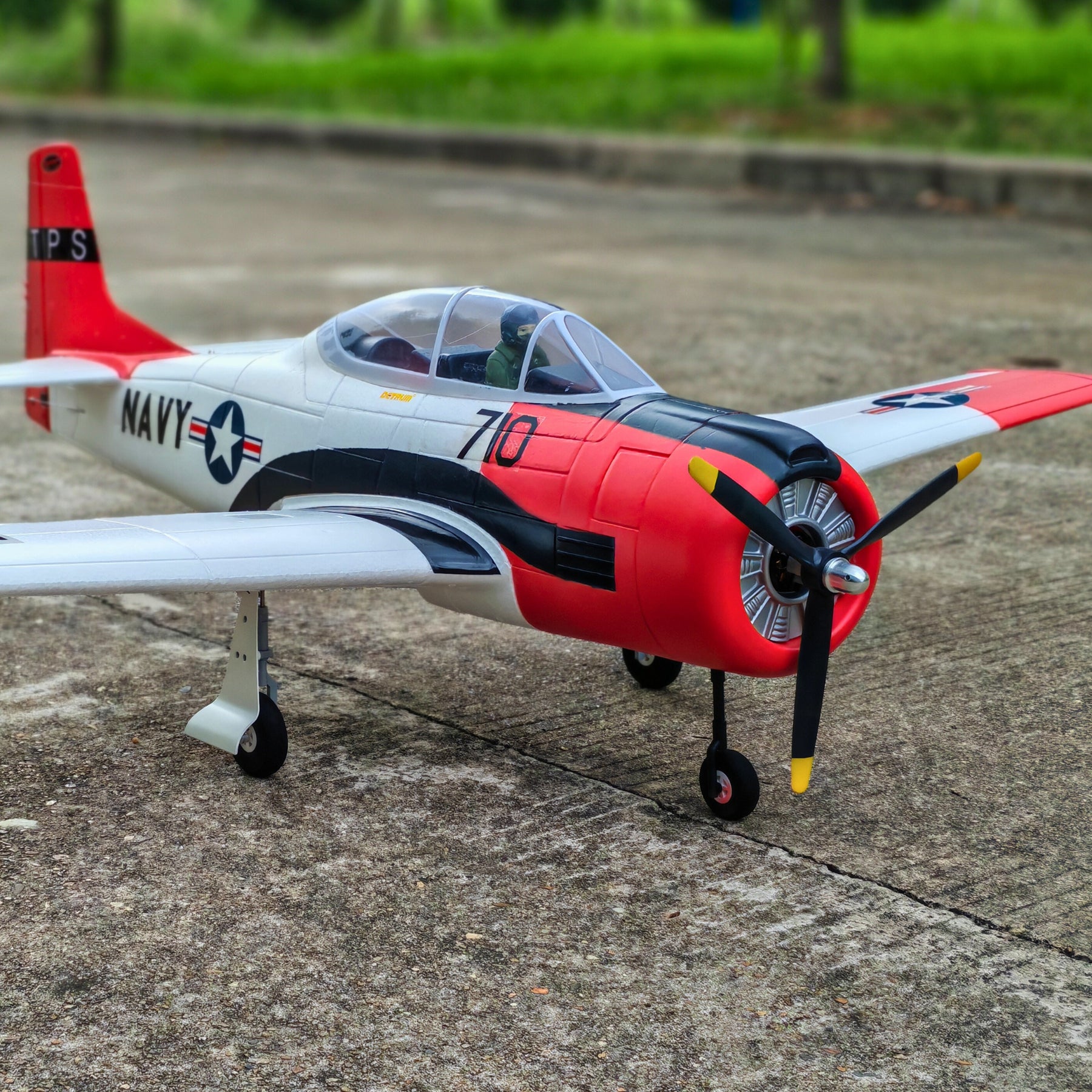 Dynam T28 Trojan V2 Red 4S RC Remote Control Warbird Airplane 1300mm Wingspan w/ Flaps DY8940RD
