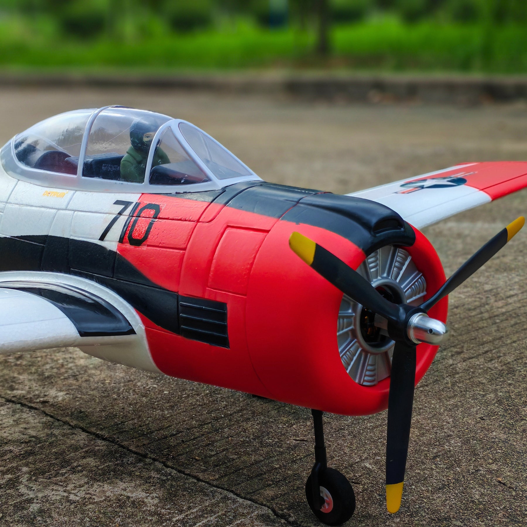 Dynam T28 Trojan V2 Red 4S RC Remote Control Warbird Airplane 1300mm Wingspan w/ Flaps DY8940RD