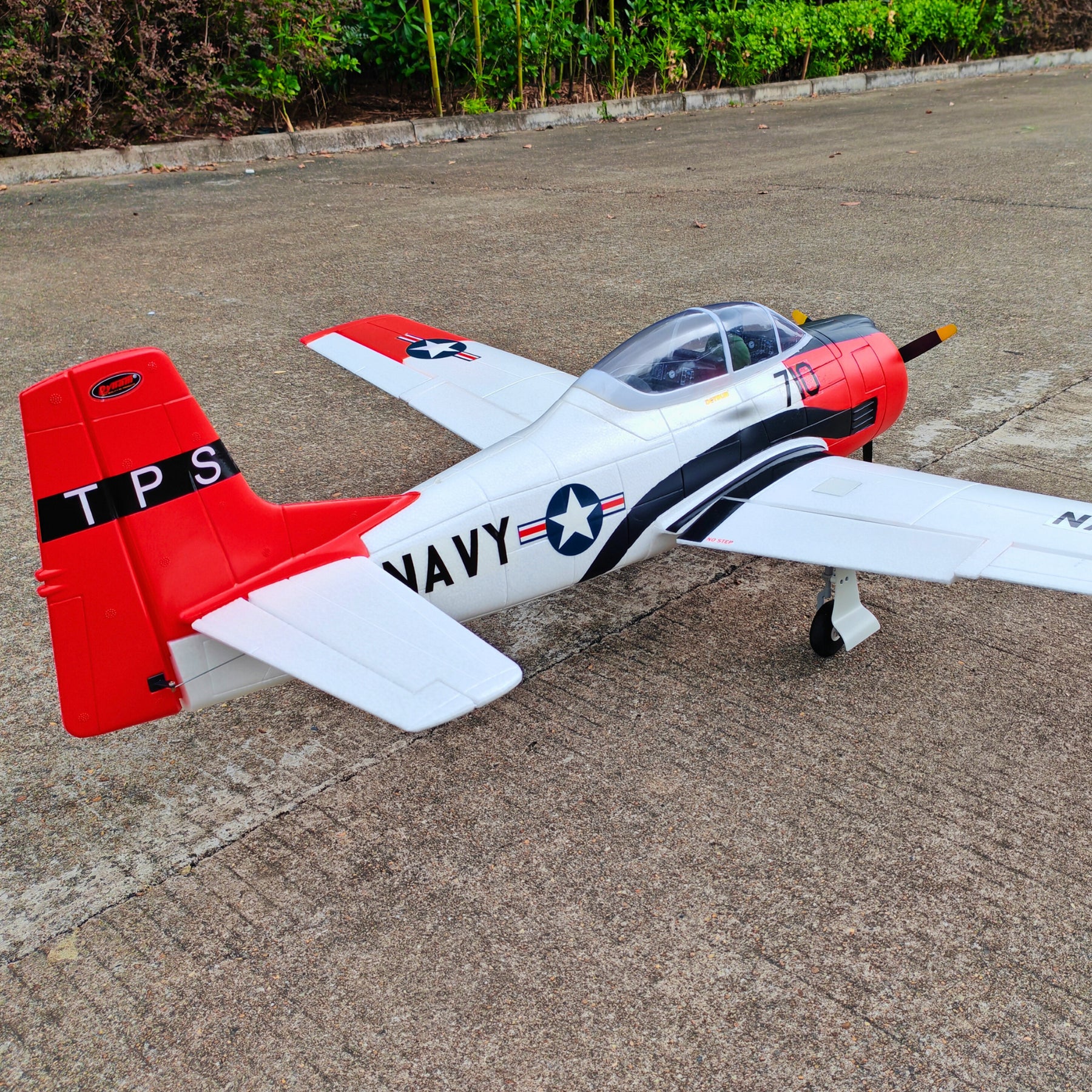 Dynam T28 Trojan V2 Red 4S RC Remote Control Warbird Airplane 1300mm Wingspan w/ Flaps DY8940RD
