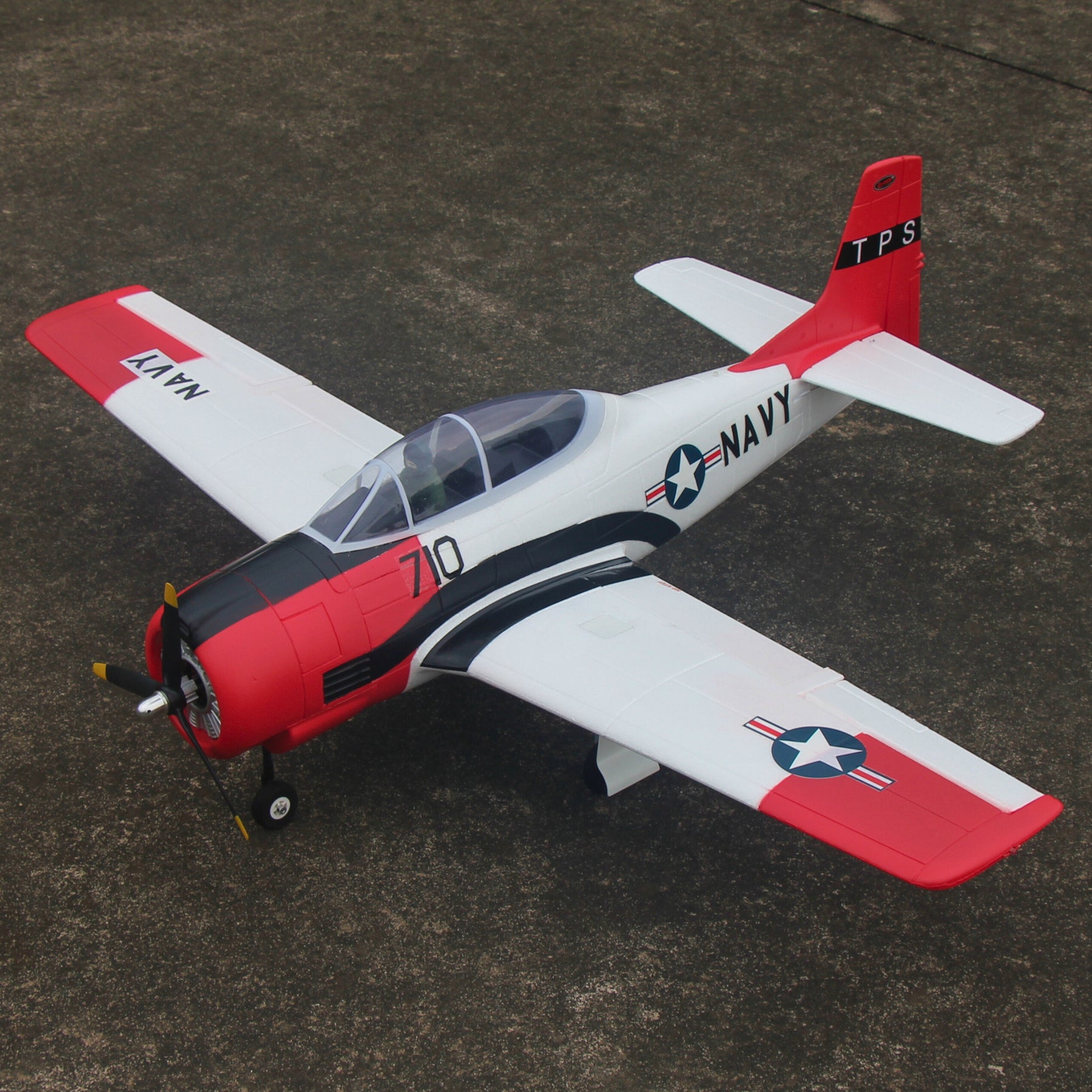 Dynam T28 Trojan V2 Red 4S RC Remote Control Warbird Airplane 1300mm Wingspan w/ Flaps DY8940RD