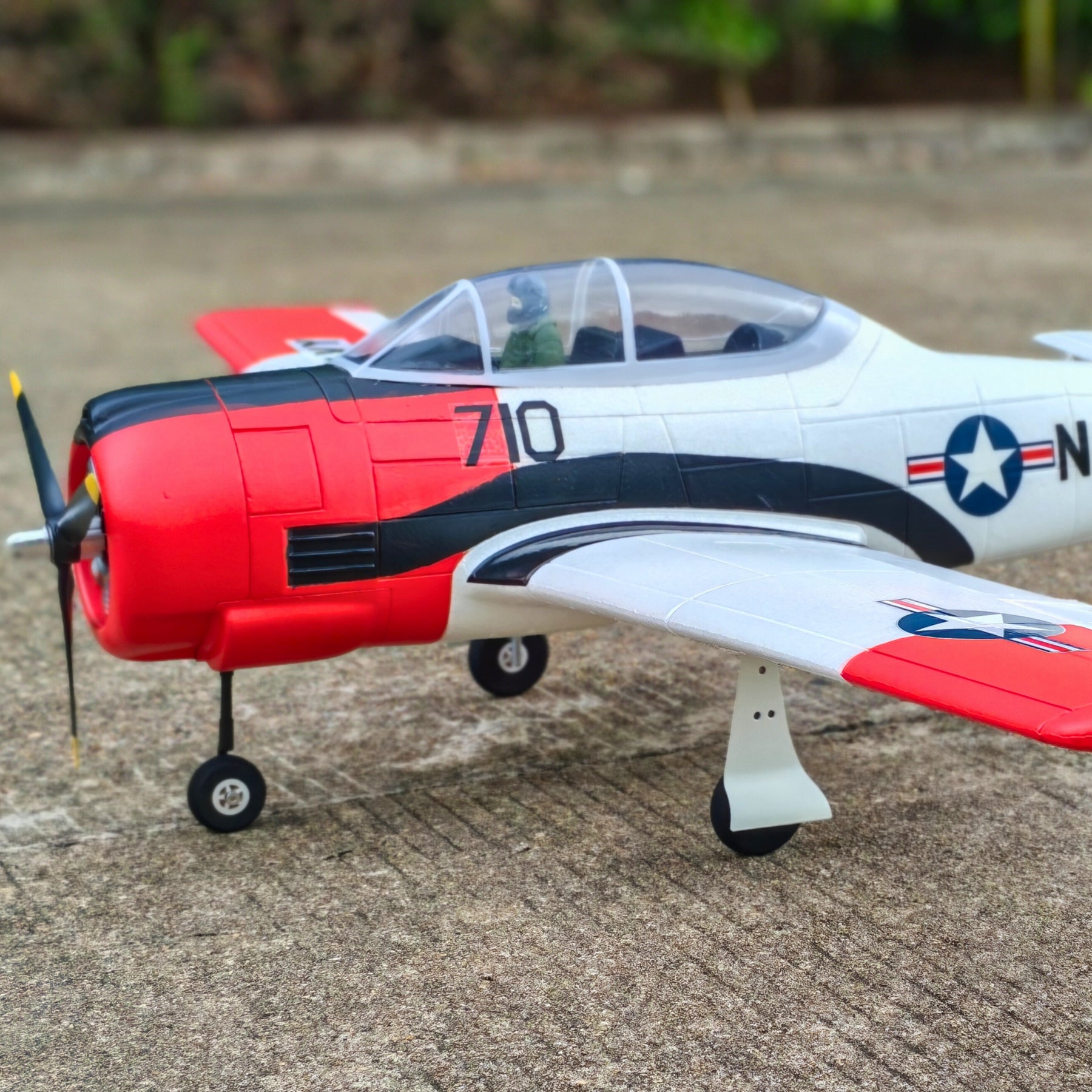 Dynam T28 Trojan V2 Red 4S RC Remote Control Warbird Airplane 1300mm Wingspan w/ Flaps DY8940RD