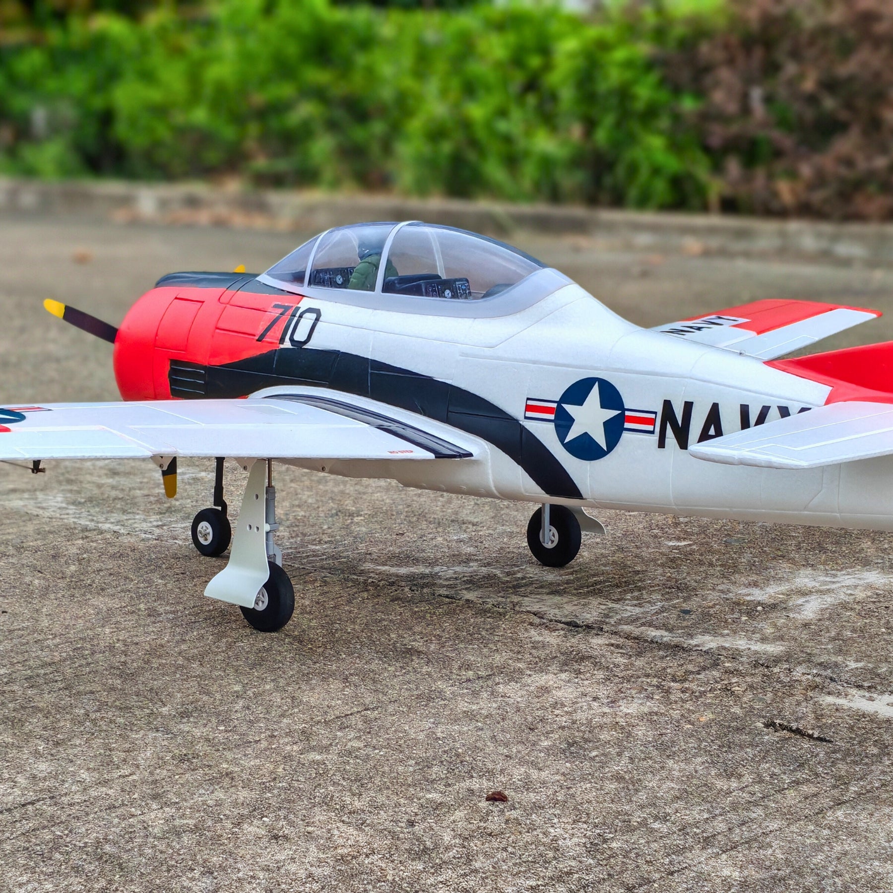 Dynam T28 Trojan V2 Red 4S RC Remote Control Warbird Airplane 1300mm Wingspan w/ Flaps DY8940RD