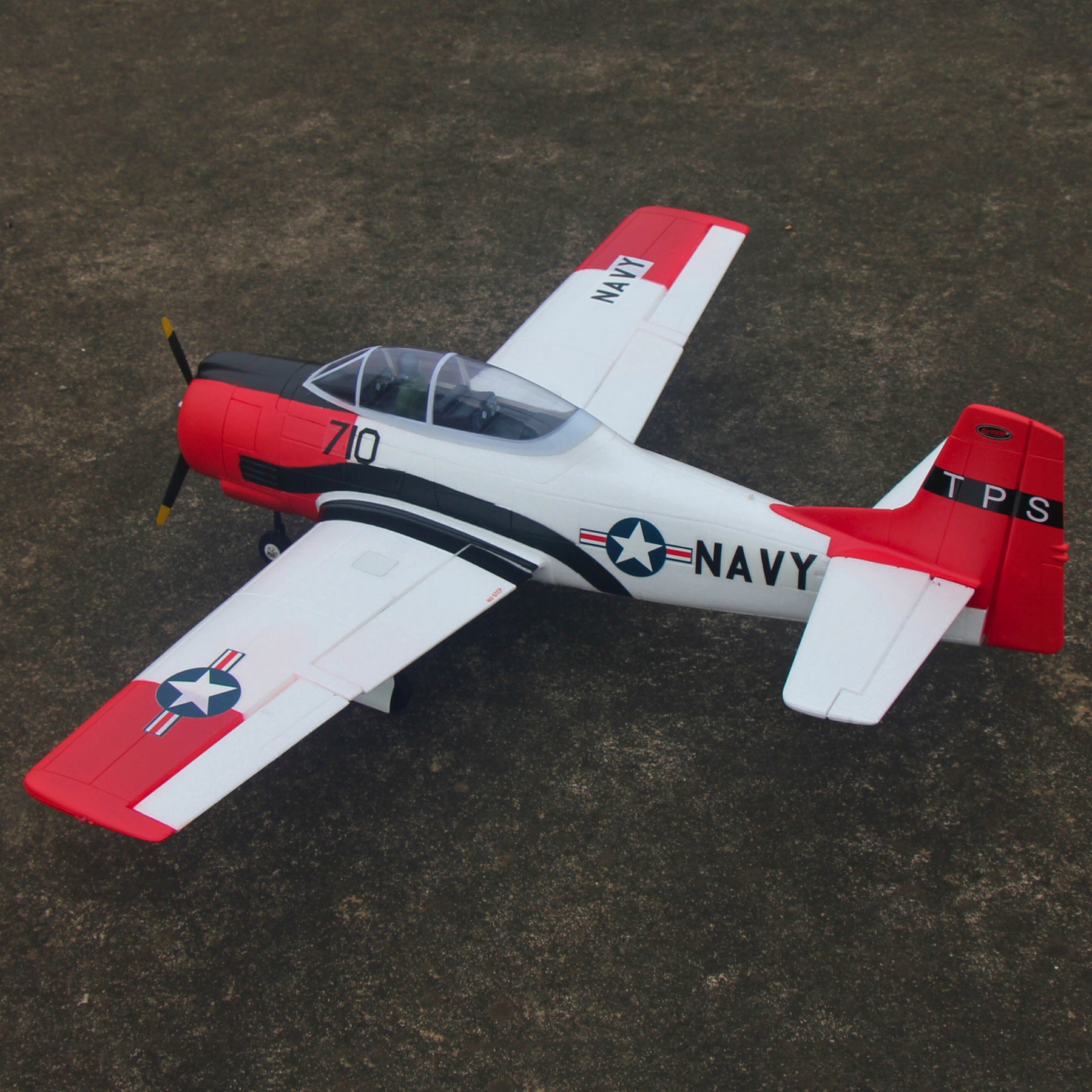 Dynam T28 Trojan V2 Red 4S RC Remote Control Warbird Airplane 1300mm Wingspan w/ Flaps DY8940RD