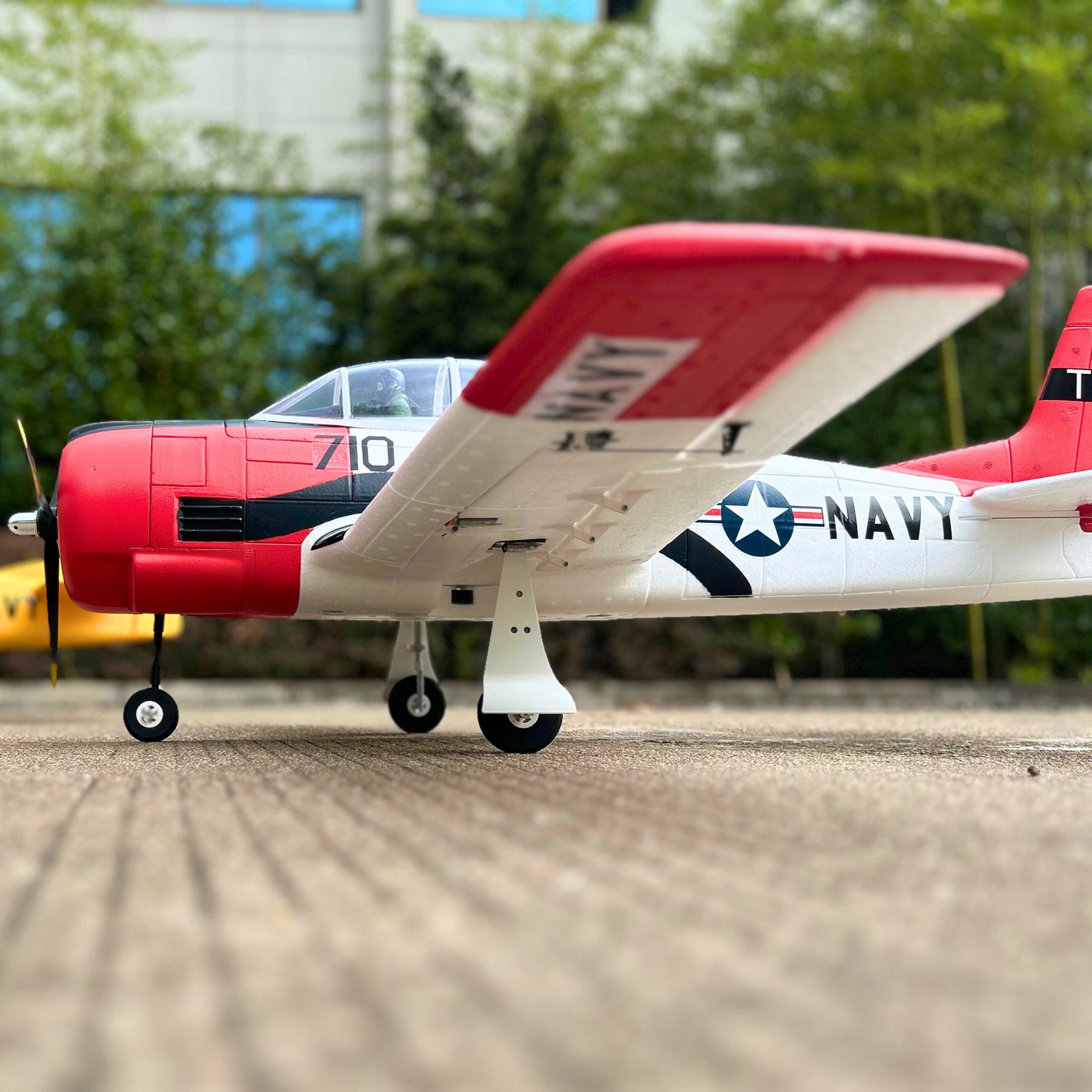 Dynam T28 Trojan V2 Red 4S RC Remote Control Warbird Airplane 1300mm Wingspan w/ Flaps DY8940RD