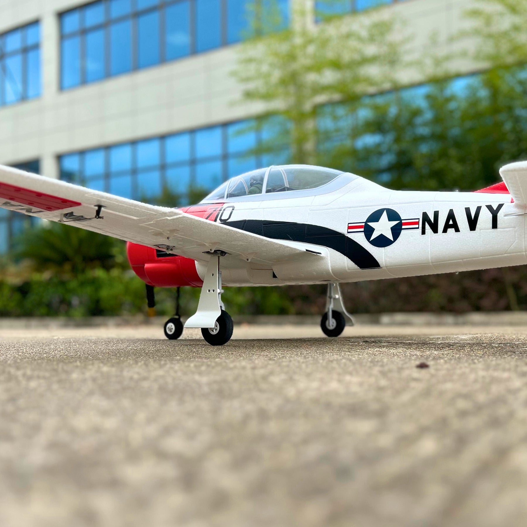 Dynam T28 Trojan V2 Red 4S RC Remote Control Warbird Airplane 1300mm Wingspan w/ Flaps DY8940RD