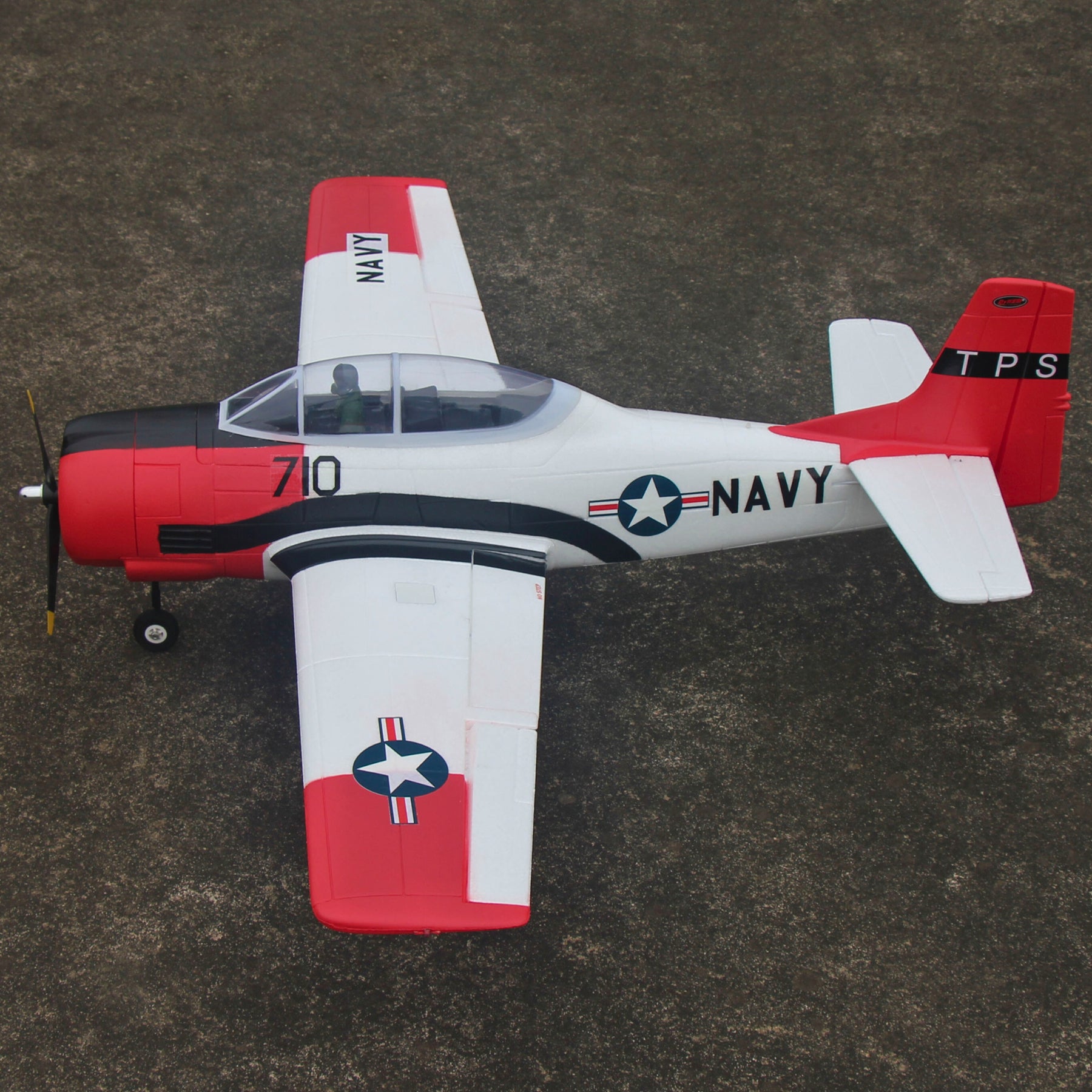 Dynam T28 Trojan V2 Red 4S RC Remote Control Warbird Airplane 1300mm Wingspan w/ Flaps DY8940RD