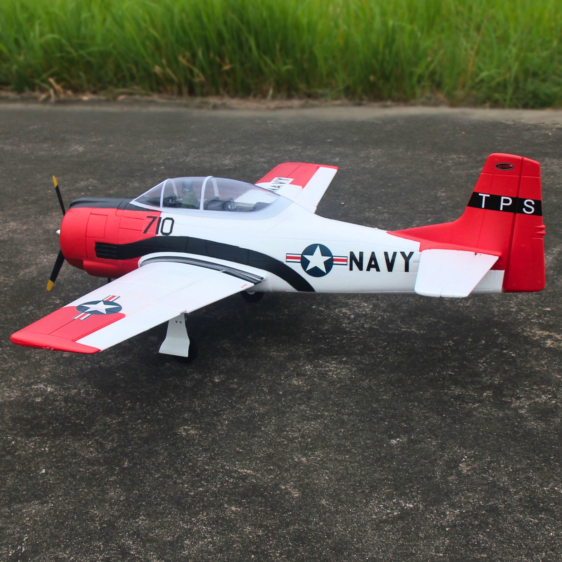 Dynam T28 Trojan V2 Red 4S RC Remote Control Warbird Airplane 1300mm Wingspan w/ Flaps DY8940RD