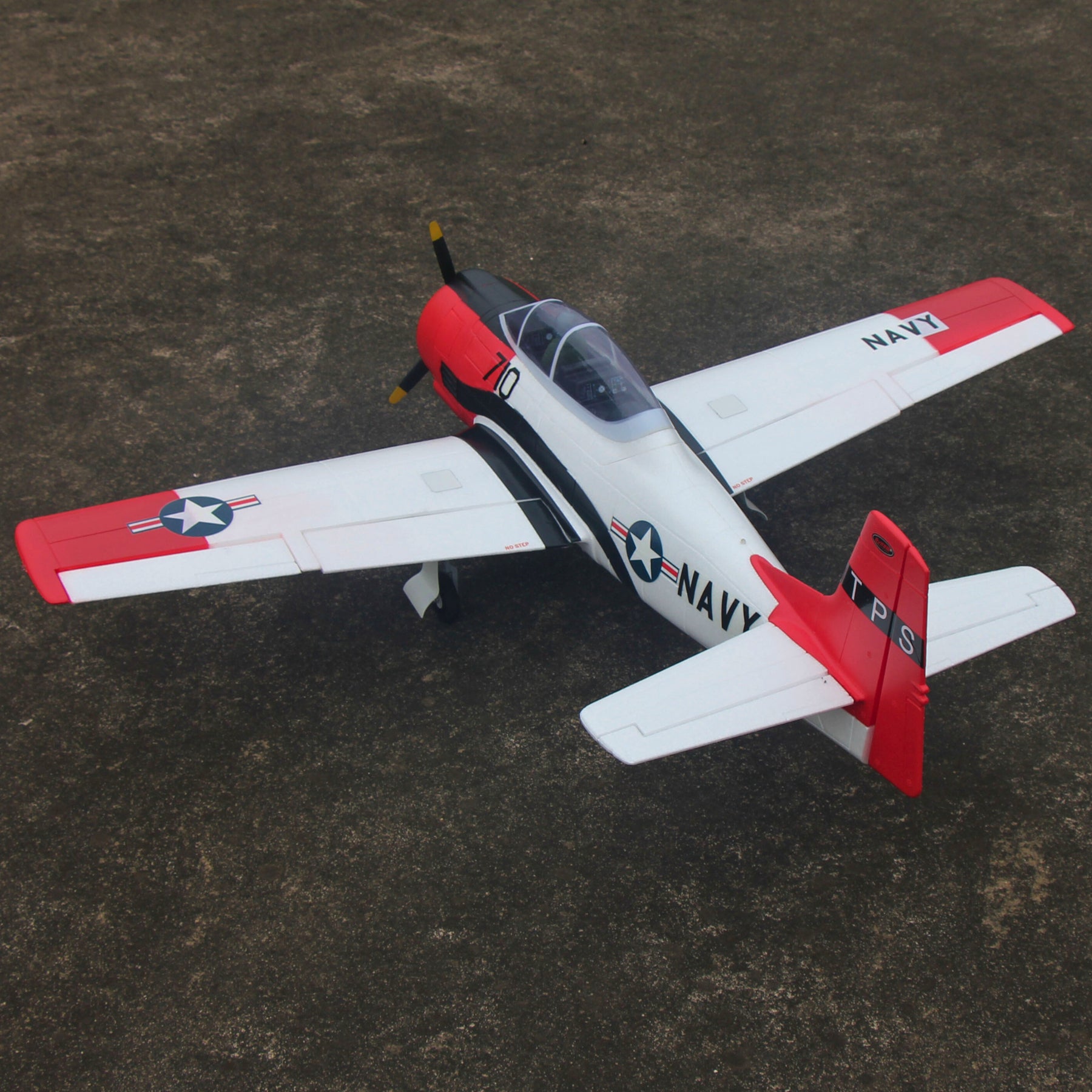 Dynam T28 Trojan V2 Red 4S RC Remote Control Warbird Airplane 1300mm Wingspan w/ Flaps DY8940RD