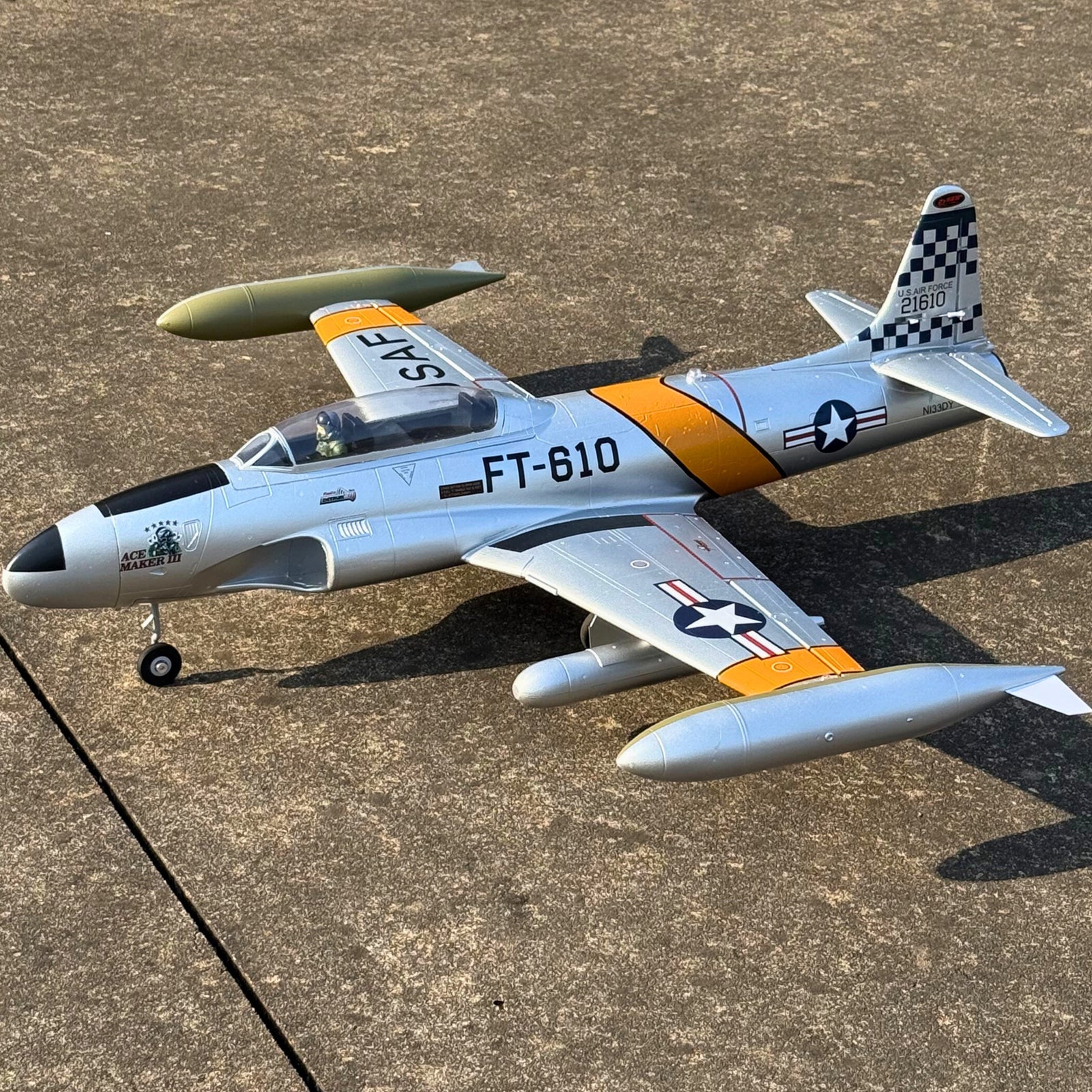 Dynam-T-33-Shooting-Star-6S-12-Blade-70mm-EDF-Radio-Controlled-Jet-Trainer-PNP-SPNP-BNF-RTF-with-iStone-DY8980