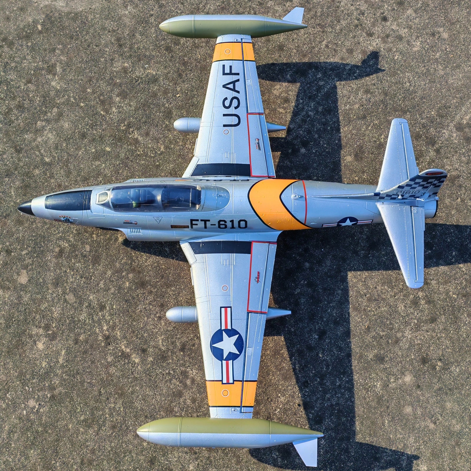 Dynam-T-33-Shooting-Star-6S-12-Blade-70mm-EDF-Radio-Controlled-Jet-Trainer-PNP-SPNP-BNF-RTF-with-iStone-DY8980