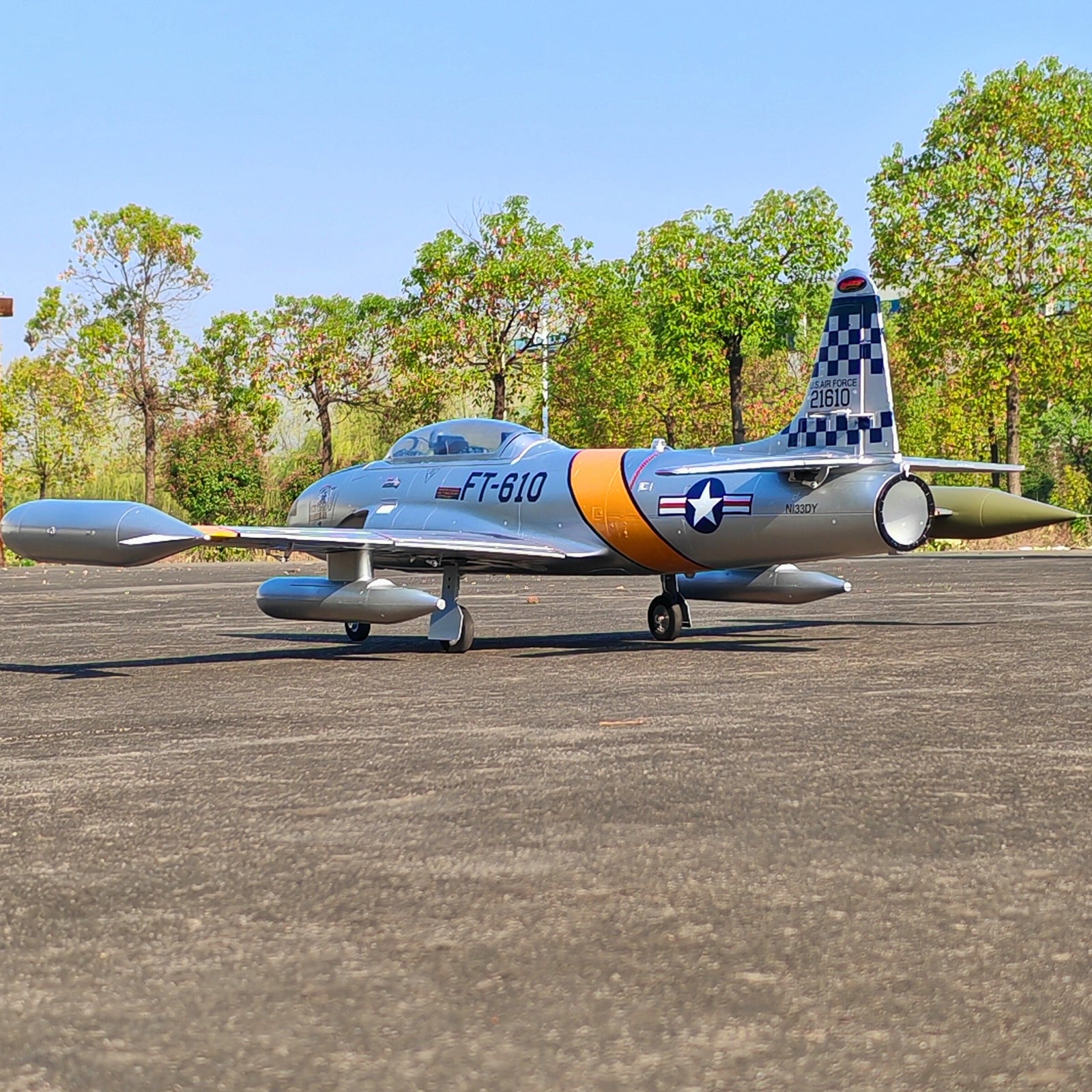 Dynam-T-33-Shooting-Star-6S-12-Blade-70mm-EDF-Radio-Controlled-Jet-Trainer-PNP-SPNP-BNF-RTF-with-iStone-DY8980