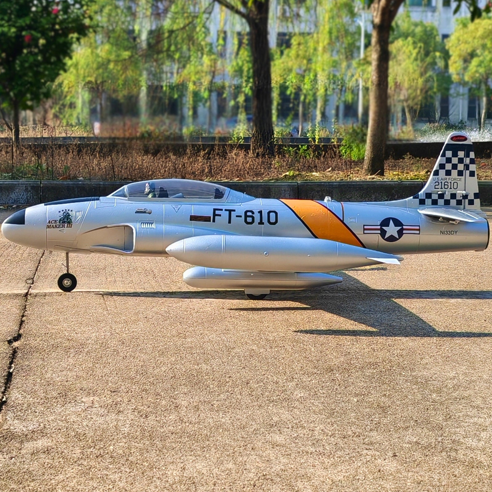 Dynam-T-33-Shooting-Star-6S-12-Blade-70mm-EDF-Radio-Controlled-Jet-Trainer-PNP-SPNP-BNF-RTF-with-iStone-DY8980