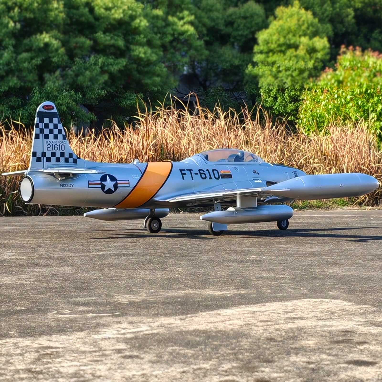 Dynam-T-33-Shooting-Star-6S-12-Blade-70mm-EDF-Radio-Controlled-Jet-Trainer-PNP-SPNP-BNF-RTF-with-iStone-DY8980