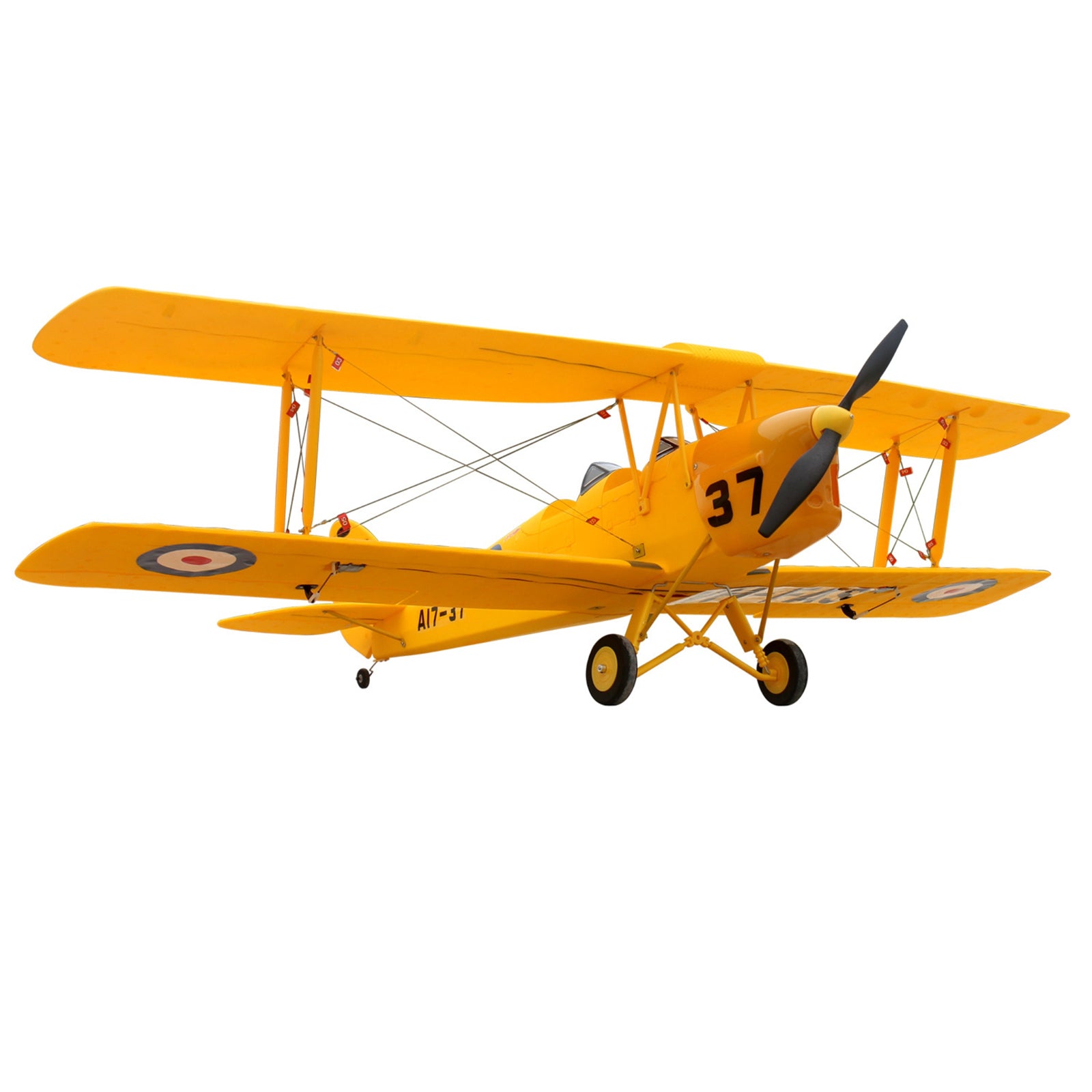 Dynam-Tiger-Moth-DH-82-V2-Yellow-4S-RC-Radio-Controlled-Biplane-1300mm-Wingspan-PNP-SPNP-BNF-RTF-6C-DY8957YL
