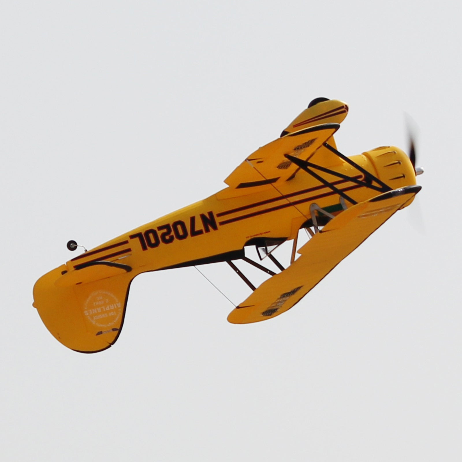 Dynam-Waco-YMF-5D-V2-Yellow-4S-Radio-Controlled-Biplane-1300mm-Wingspan-PNP-iStone-BNF-SRTF-DY8952YL