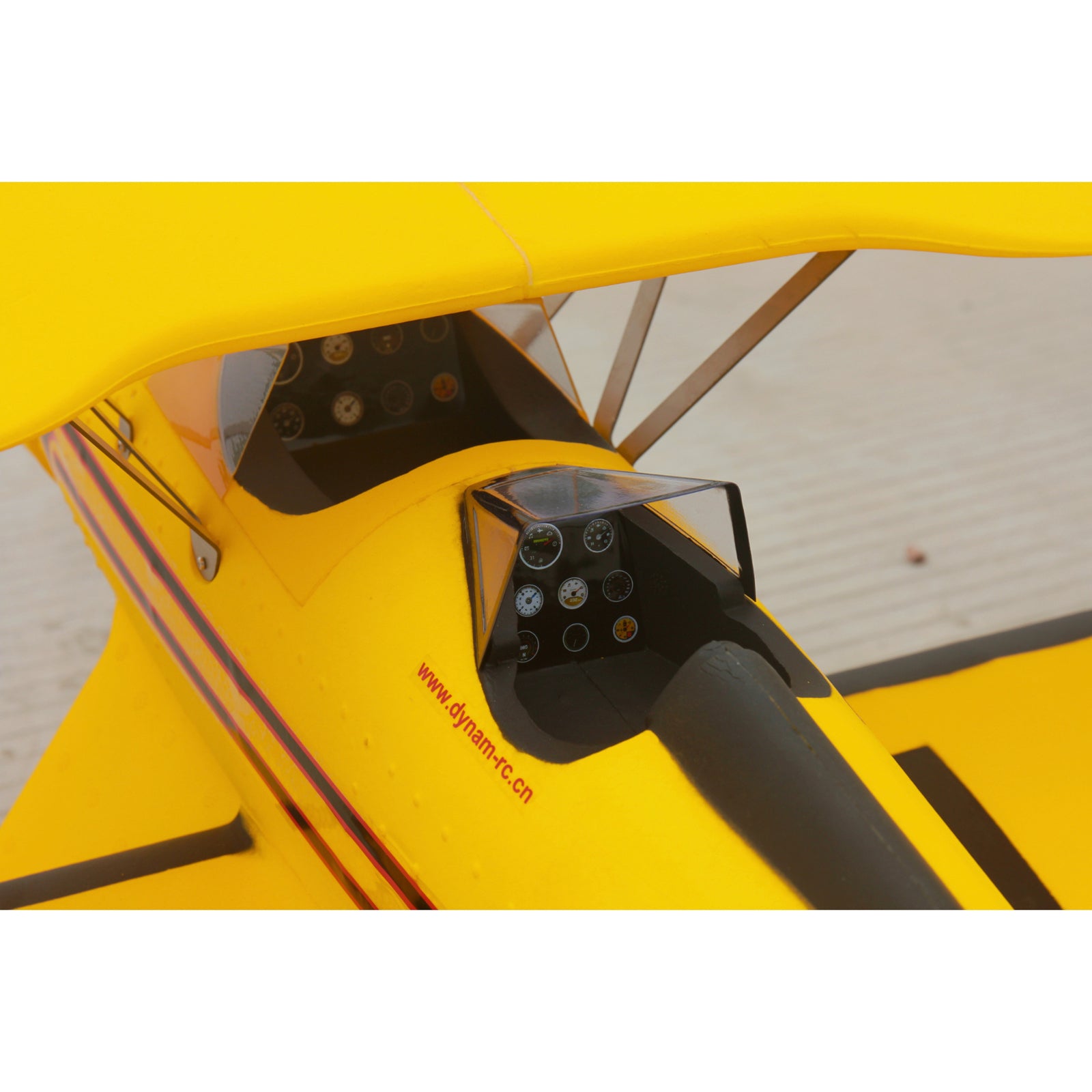 Dynam-Waco-YMF-5D-V2-Yellow-4S-Radio-Controlled-Biplane-1300mm-Wingspan-PNP-iStone-BNF-SRTF-DY8952YL