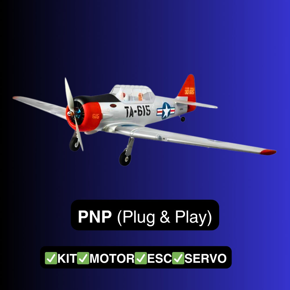 Dynam AT 6 Texan V3 4S RC Warbird Plane 1400mm Wingspan w 3 Flap PNP