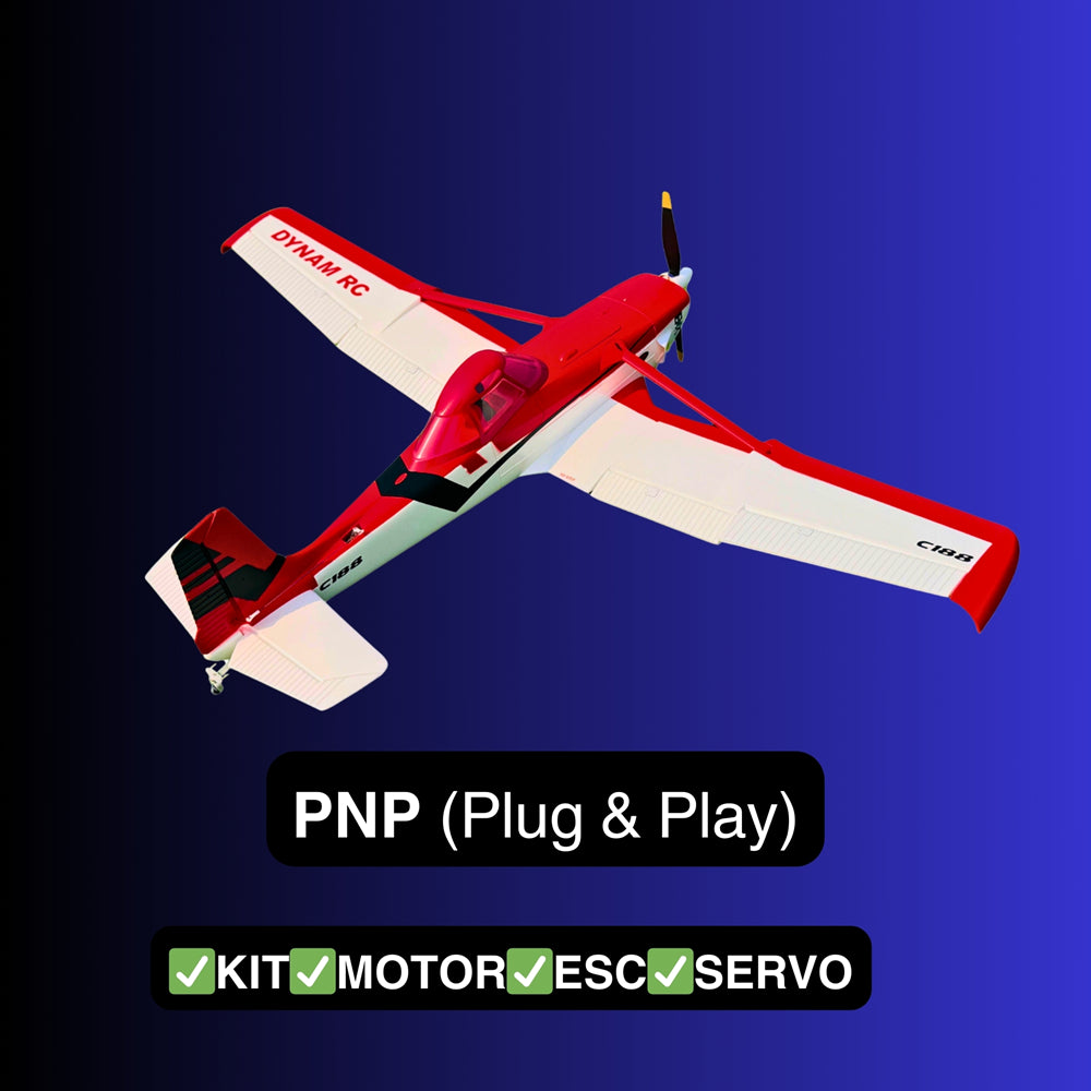 Dynam Cessna 188 Crop Duster V2 Red 4S RC Scale Plane PNP