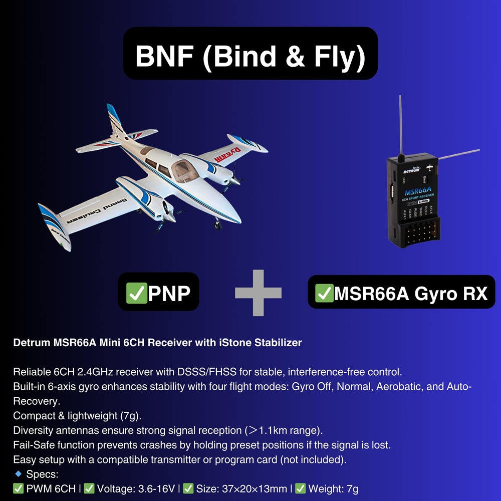 Dynam Cessna 310 Grand Cruiser V2 Blue Twin Motor RC Scale Plane 1300mm 51 Wingspan BNF