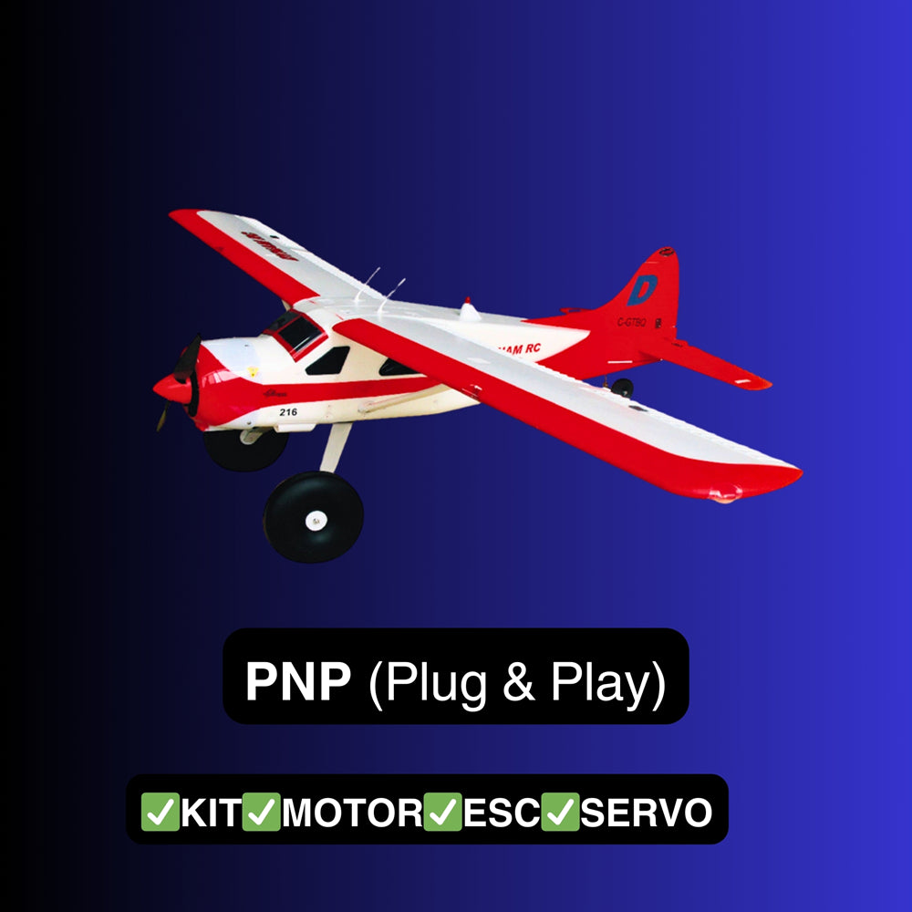 Dynam DHC 2 Beaver V2 Red 4S SeaLand RC Seaplane PNP