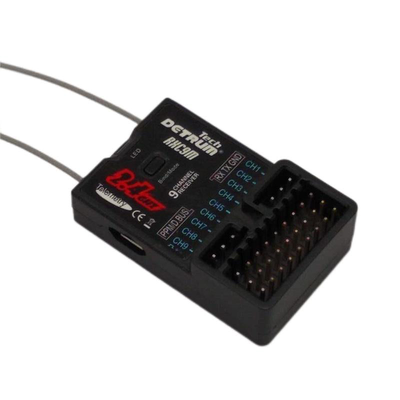 Detrum Blitz-DT9 9CH Smart Programming/Telemetry Transmitter Set Black (TX+RXC9M) - DTM-T014B