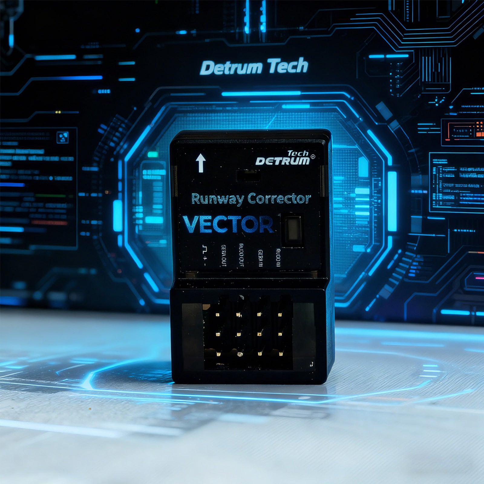 🌟🎉 New Release! Detrum Vector Runway Corrector Anti-Sideslip Takeoff Front Steering Gyro for RC Plane