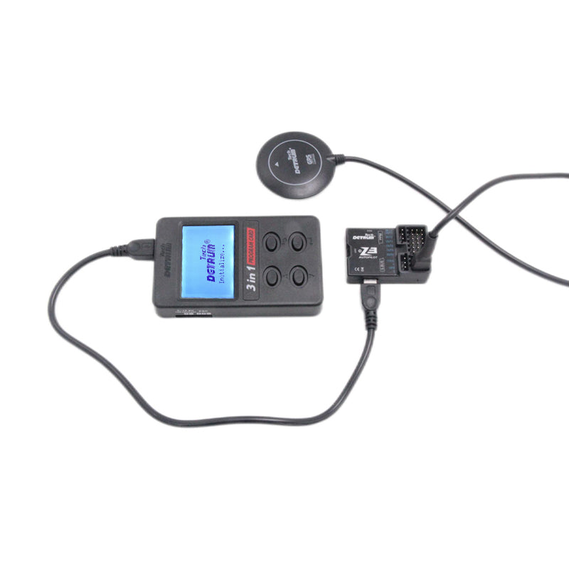 Detrum Z3 Lite EP Flugsteuerung für RC-Flugzeuge mit GPS und 3-in-1-Programmkarten-Kombination