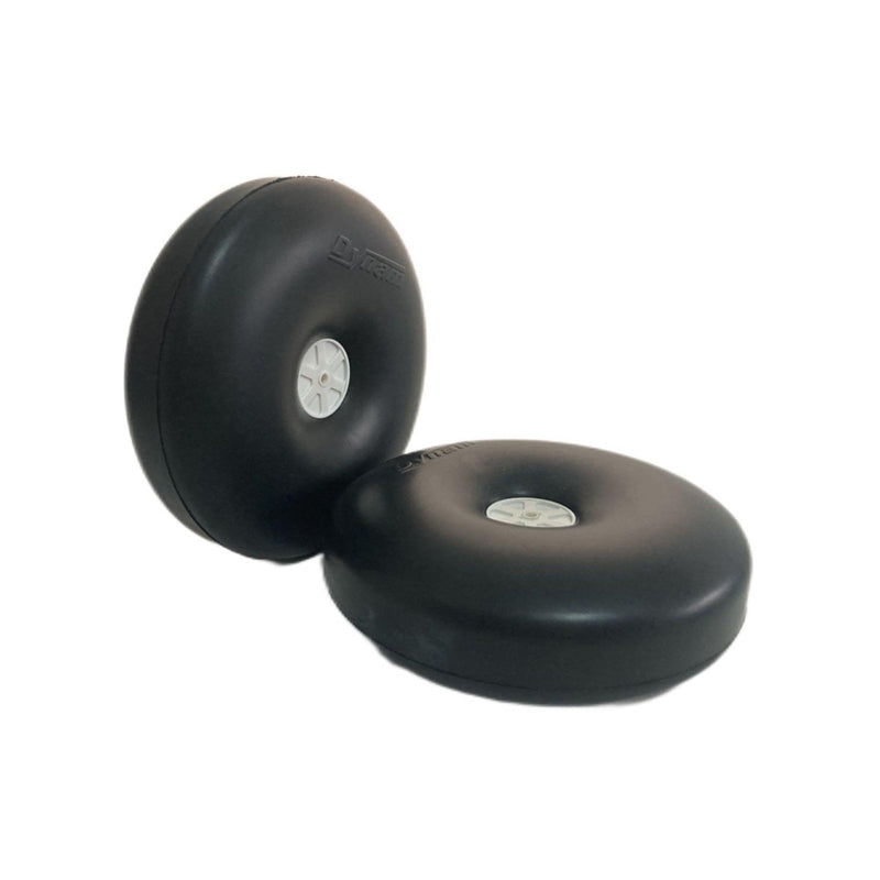 Dynam 5.5" Smooth Surface Rubber Foam Wheel for RC Airplane 2pcs 4.2 mm Hole Axle DY-W01