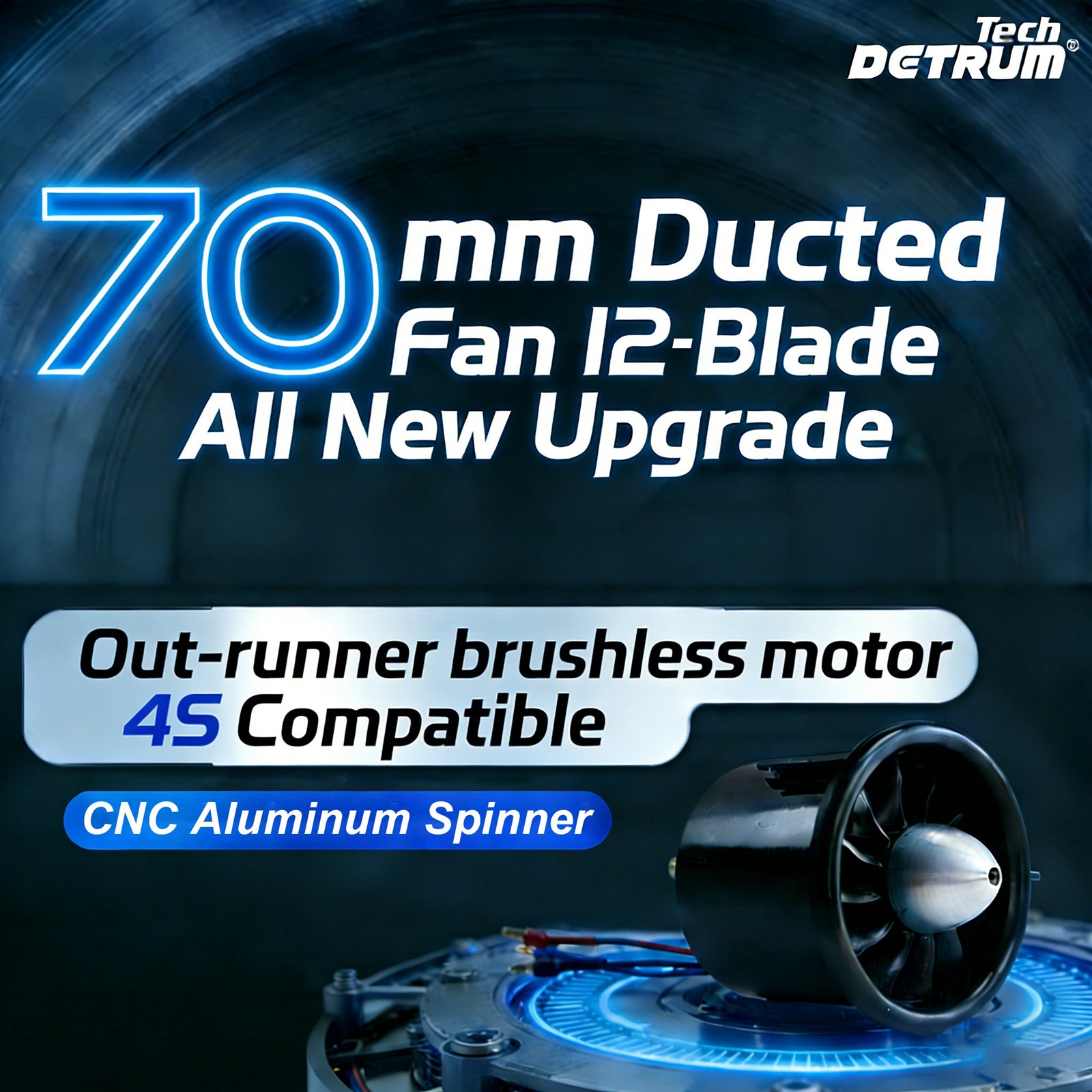 Dynam 70mm 12-Blade 4S EDF System TC-2827-2600KV & 80A ESC