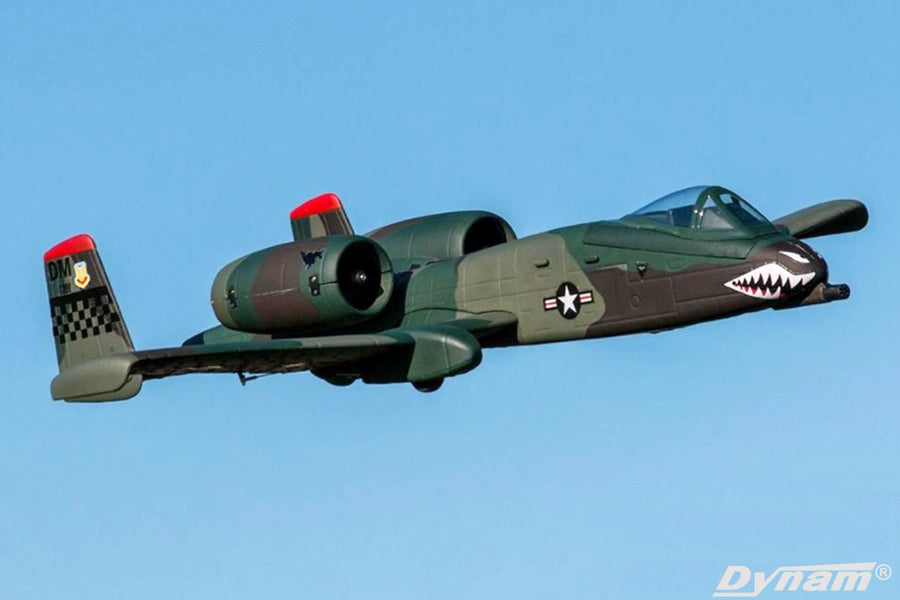 Dynam A10 Thunderbolt II V2 Green Twin 64mm EDF RC Jet PNP/BNF/RTF - DY8933GN