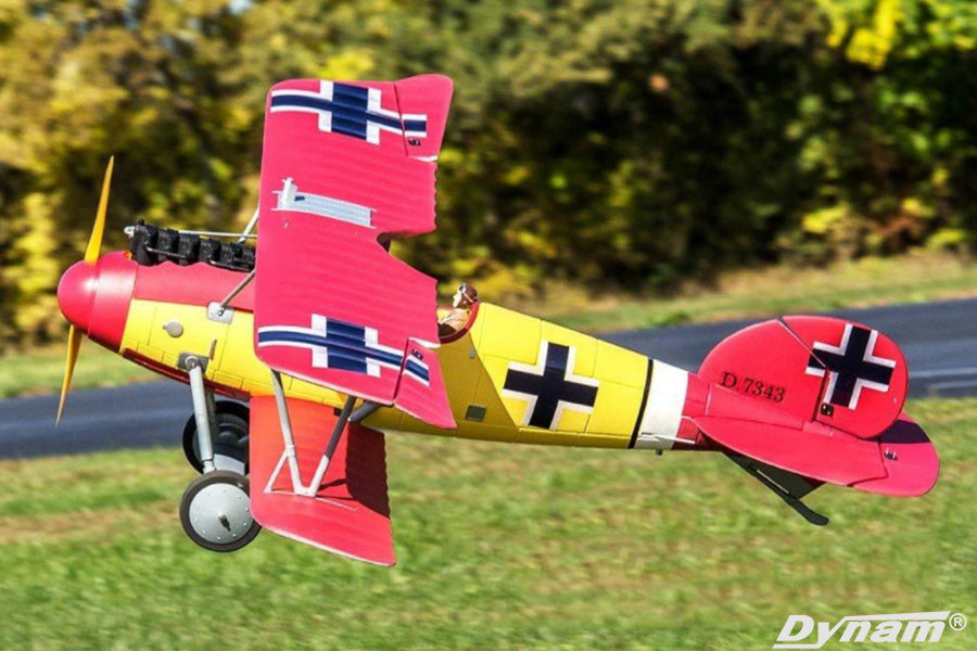 Dynam Albatros D.Va V2 RC Warbird Biplane 1270mm 50inch Wingspan PNP/BNF/RTF - DY8960