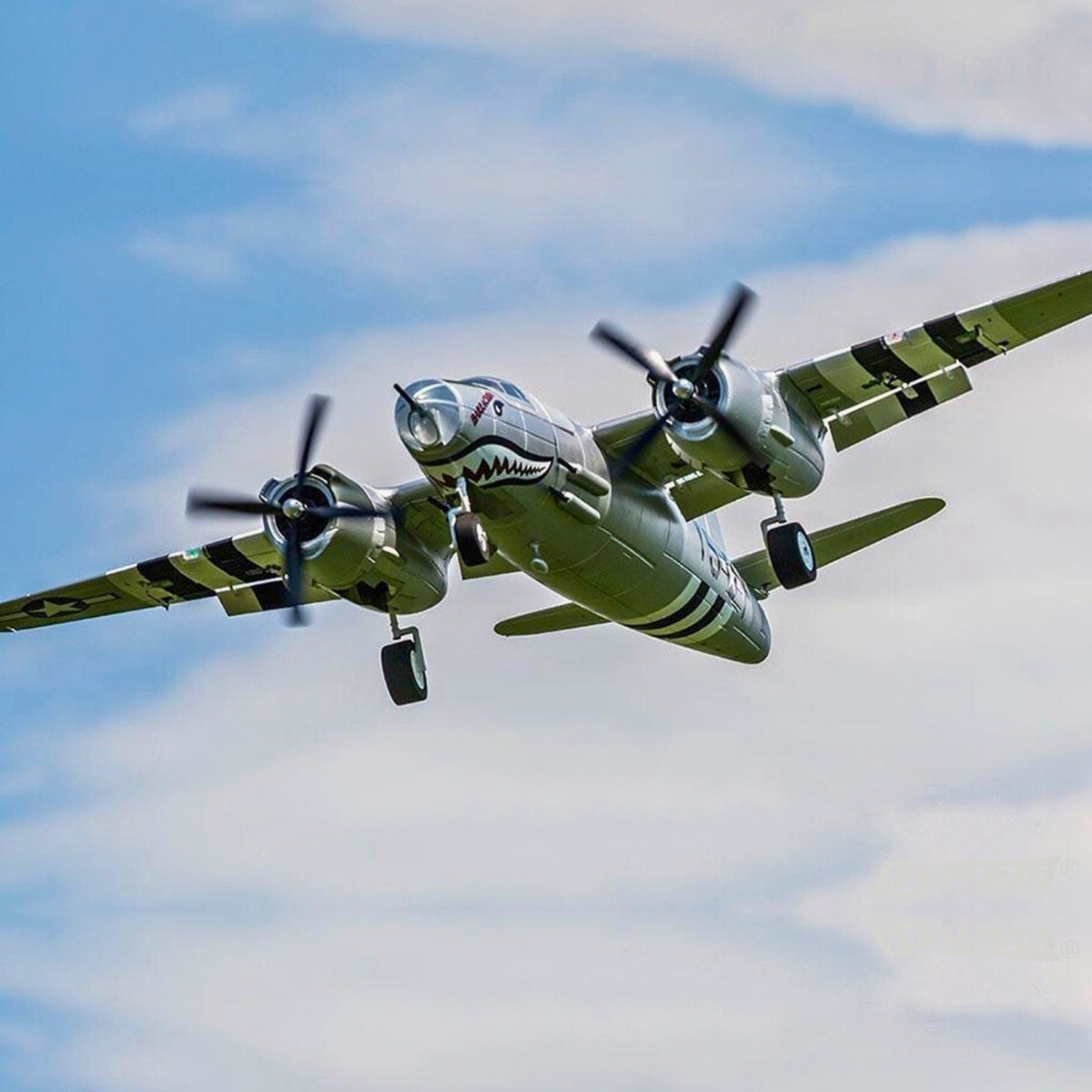 Dynam-B-26-Marauder-4S-Radio-Controlled-Twin-Warbird-Plane-1.5m-Flaps-Silver-DY8972SV-SRTF_10