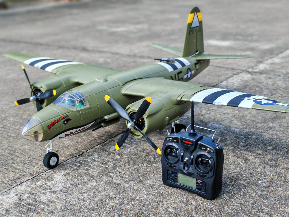 Dynam Rc Planes Dynam B-26 Marauder Green 4S 1.5m Twin-Engine RC Plane