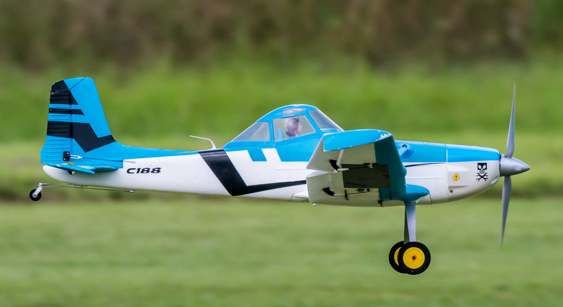 Dynam Cessna 188 Crop Duster Blue RC Scale Plane 1500mm 59inch Wingspan PNP/BNF/RTF - DY8967BL