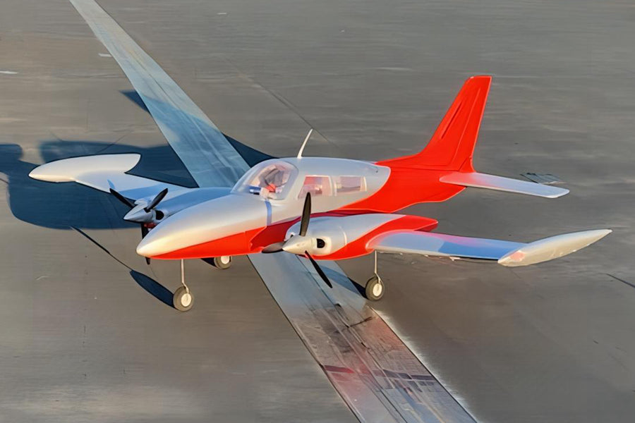 Dynam Cessna 310 Grand Cruiser V2 Red Twin RC Scale Plane 1280mm 50inch Wingspan PNP/BNF/RTF - DY8935RD