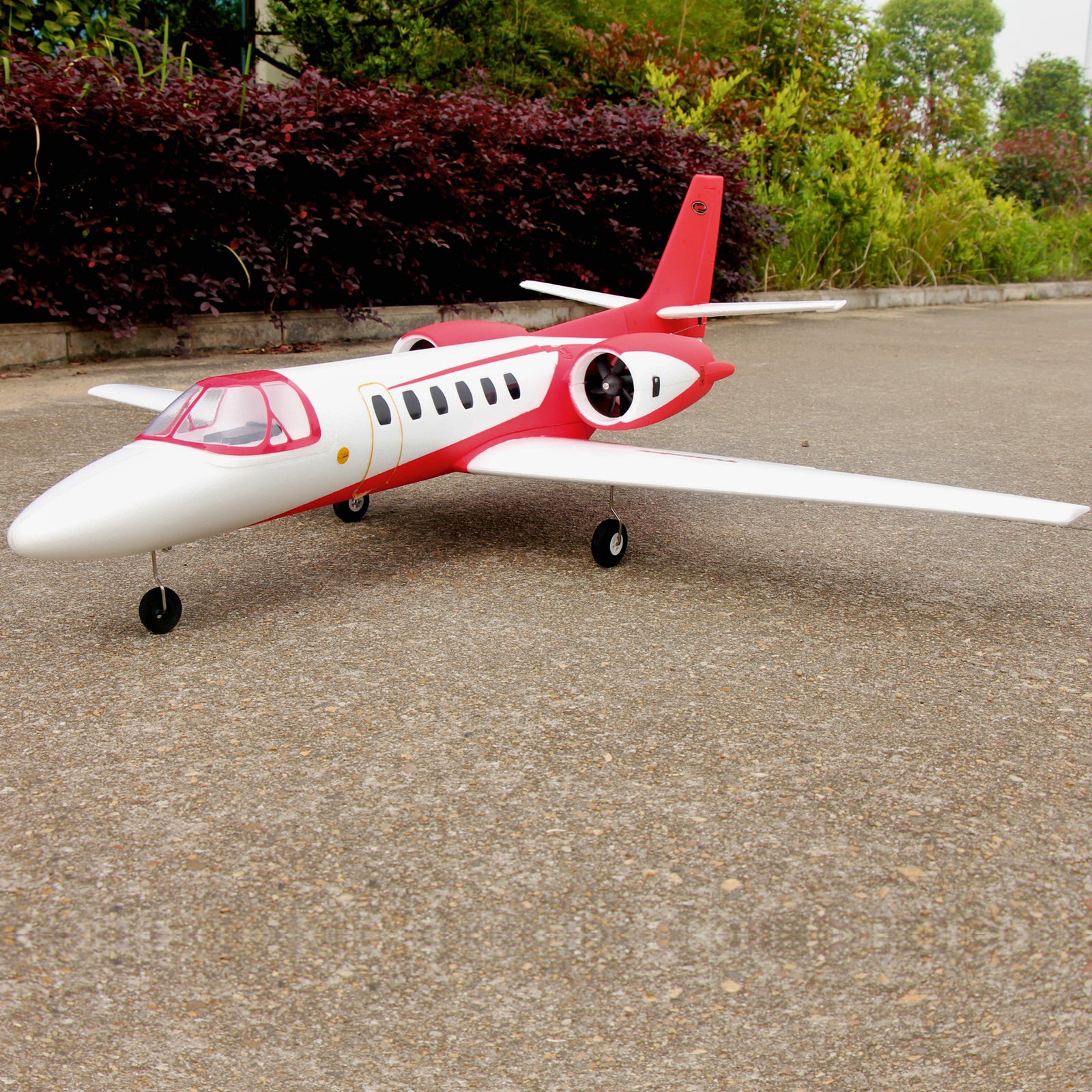 Dynam C-550 Turbo Jet V2 Red 4S Twin 64mm EDF RC Jet w/ Flaps