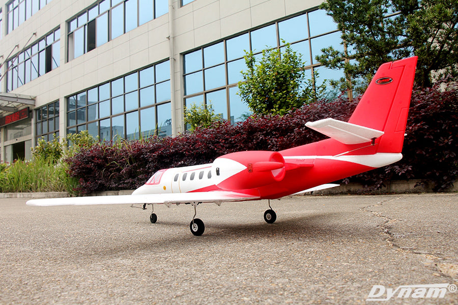 Double Edf Rc Plane Dynam C-550 Turbo Jet V2 Red Twin 64mm EDF RC Plane
