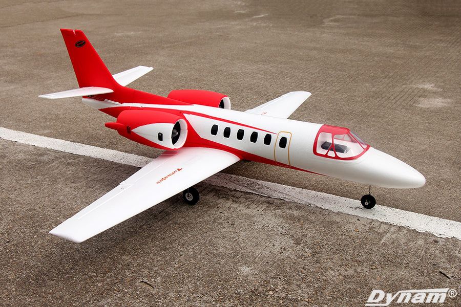 Double Edf Rc Plane Dynam C-550 Turbo Jet V2 Red Twin 64mm EDF RC Plane