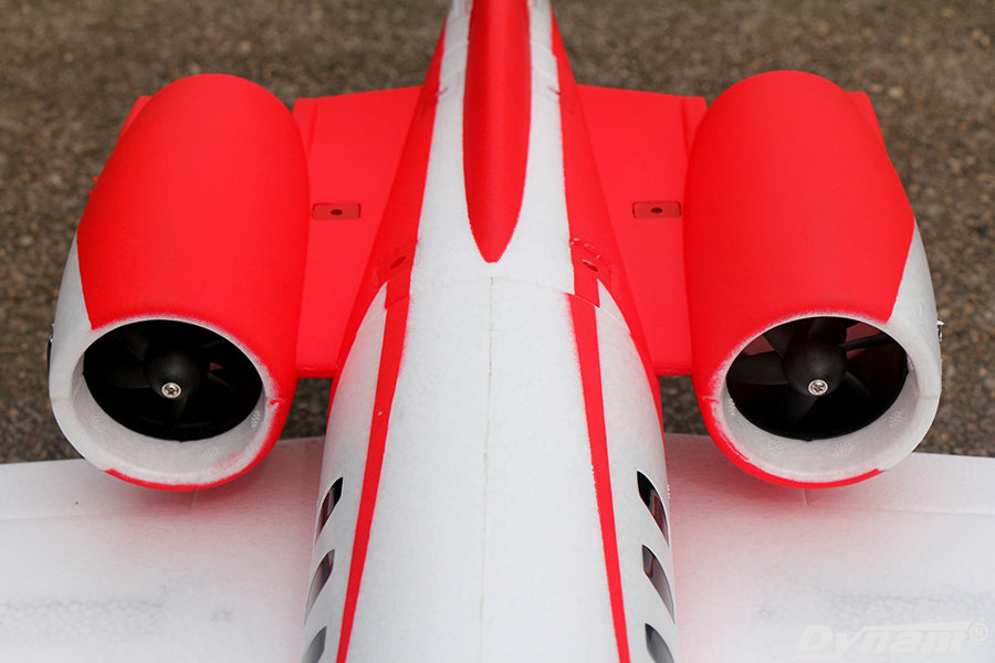 Double Edf Rc Plane Dynam C-550 Turbo Jet V2 Red Twin 64mm EDF RC Plane