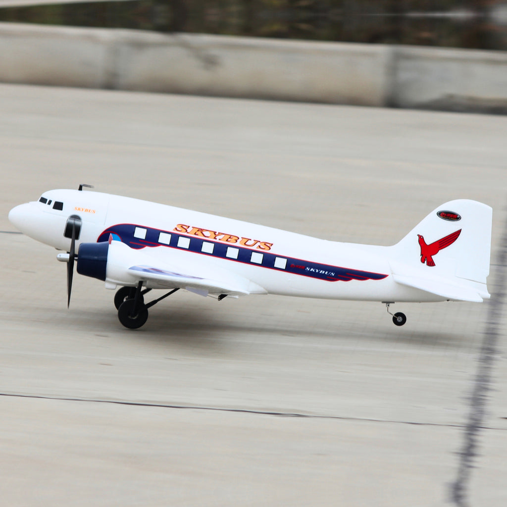 Dynam Rc Planes Dynam DC-3 Skybus White RC Warbird Plane 1500mm