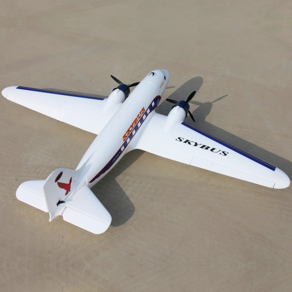 Dynam Rc Planes Dynam DC-3 Skybus White RC Warbird Plane 1500mm