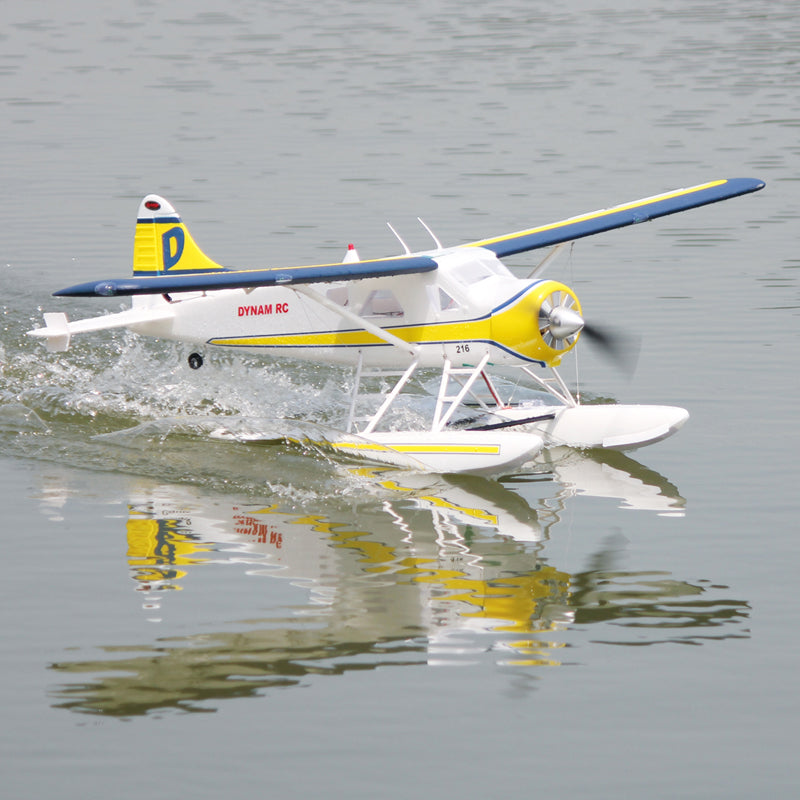 Dynam DHC 2 Beaver V2 Blue 4S RC Seaplane 1.5m w Flaps
