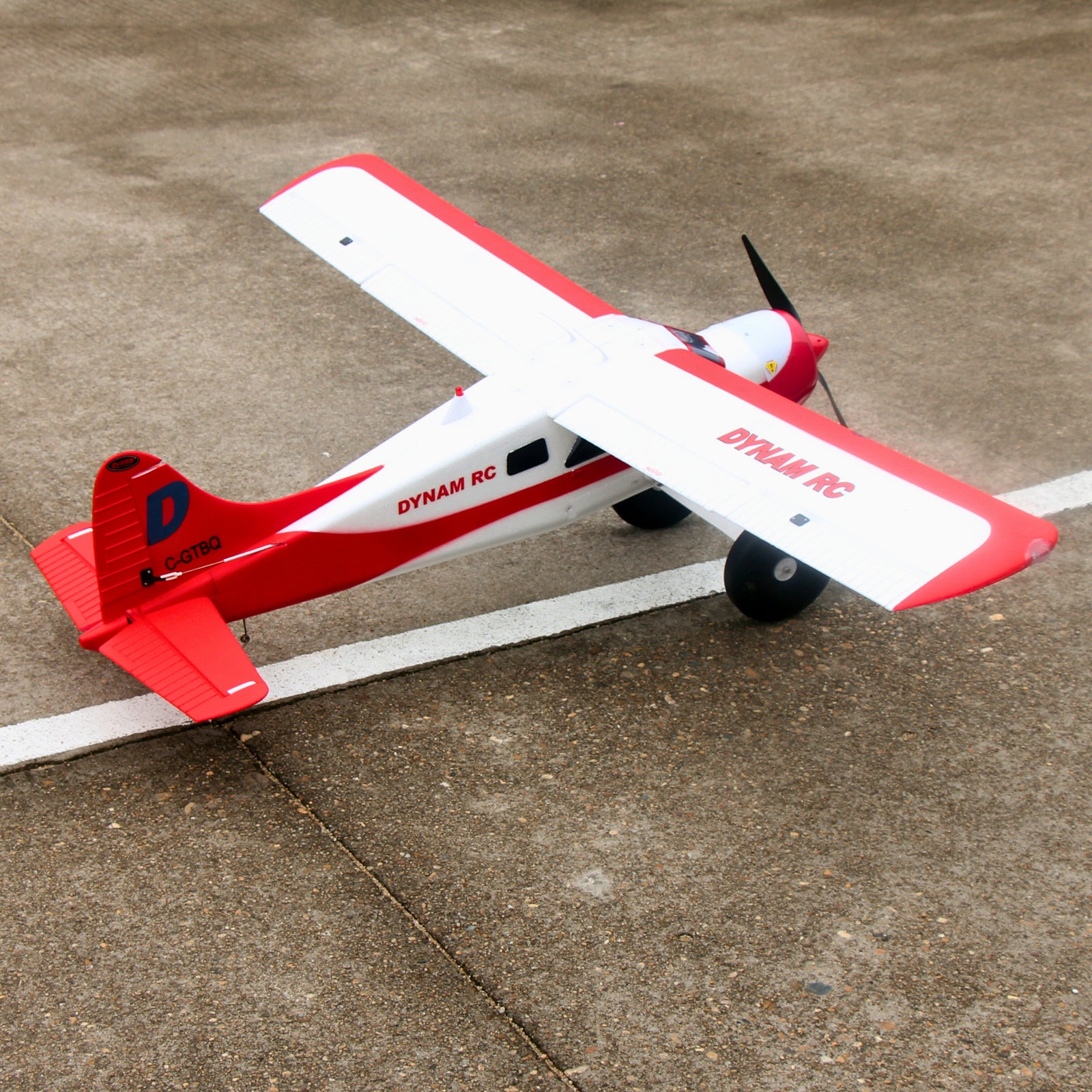 Dynam DHC-2 ビーバー V2 レッド 4S RC 水上飛行機 1.5m フラップ付き