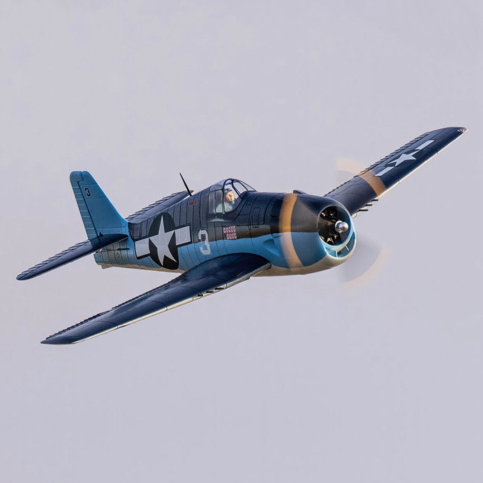 Dynam F6F Hellcat V2 4S RC Warbird Plane 1300mm w/ Flaps