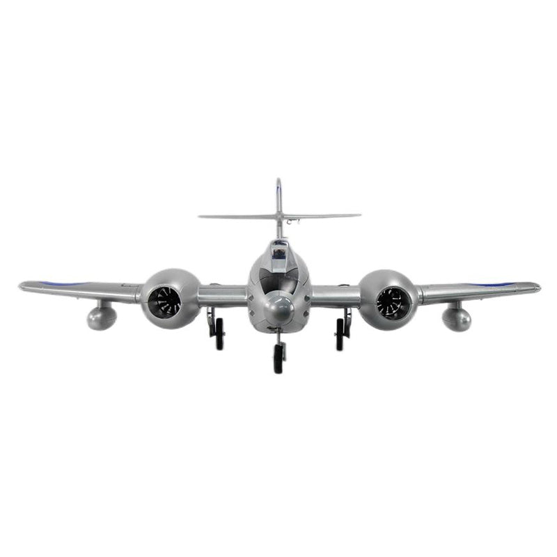 Dynam Gloster Meteor F8 V2 Silver 6S Twin 70mm EDF Jet w Flaps