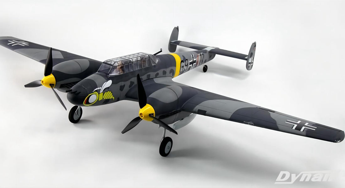 Dynam メッサーシュミット BF-110 V3 4S ツイン RC ウォーバード 1.5m