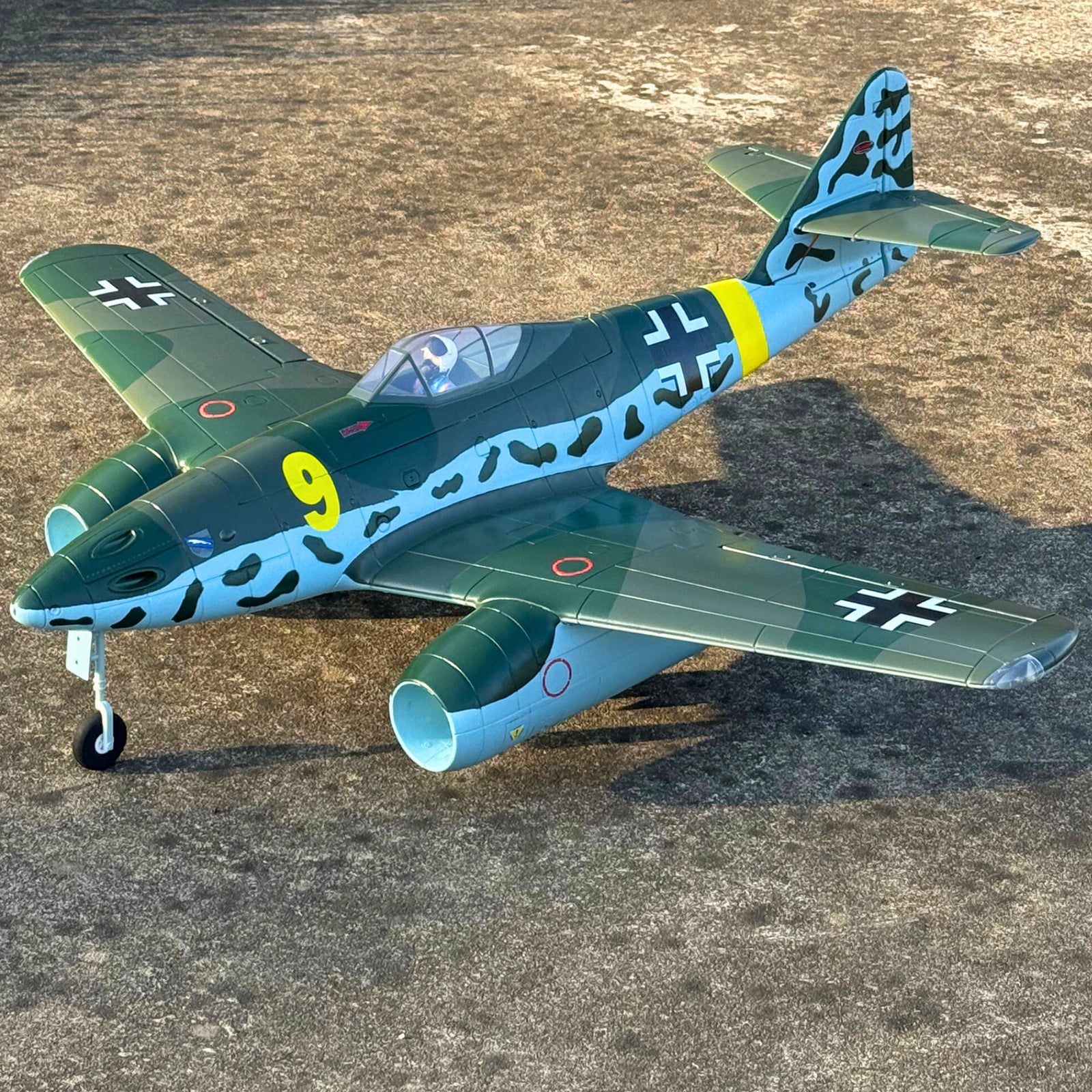 Dynam Me-262 V3 6S 12-Blade Twin 70mm EDF Jet 1.5m w/ Flaps
